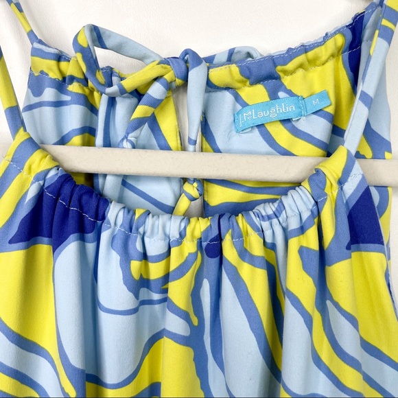 J. MCLAUGHLIN Maria Halter Dress Blue Medium - Picture 4 of 11